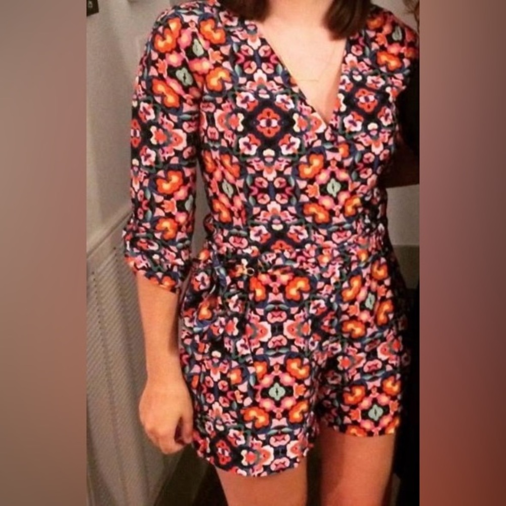 Yumi Kim Colorful Floral Long Sleeve romper